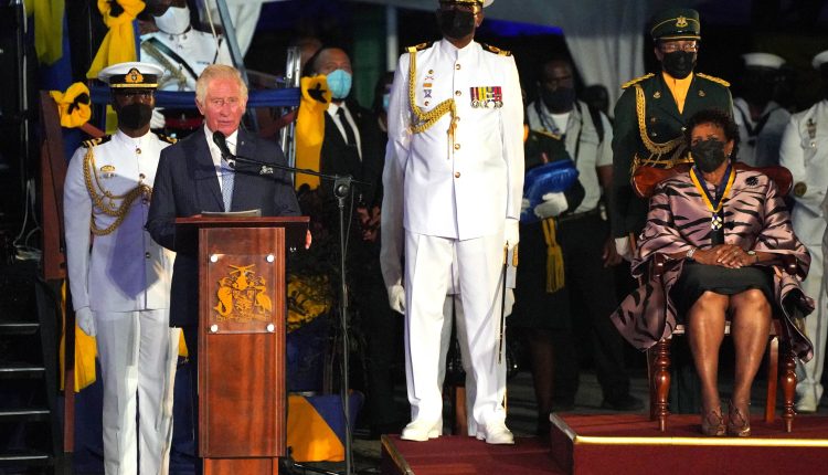 Príncipe Carlos en Bridgetown, Barbados