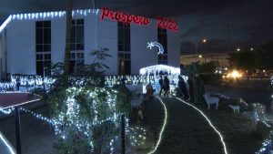Encendido de luces en Ayuntamiento de La Paz