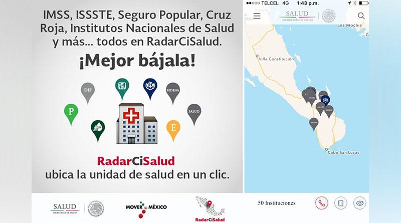 Promueve SSA una aplicación móvil para localizar vía satelital las unidades médicas existentes en BCS Promueve SSA una aplicación móvil para localizar vía satelital las unidades médicas existentes en BCS