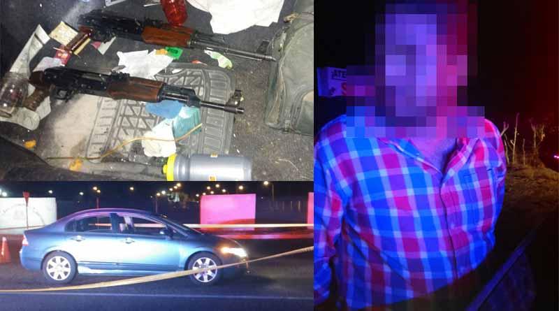 detenido armas 14 jun web Detienen a mecánico de off road con cuernos de chivo y parque en La Paz