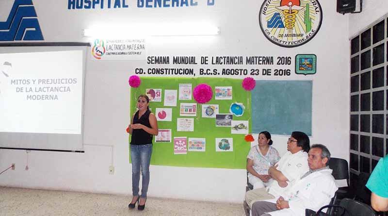 embarazadas DIF, IMM y Hospital General Promueven Pláticas a Mujeres en Período de Lactancia y Embarazadas