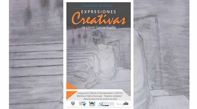 Invitan a la exposición de dibujo “Expresiones Creativas” de Llanet García Trujillo Invitan a la exposición de dibujo “Expresiones Creativas” de Llanet García Trujillo