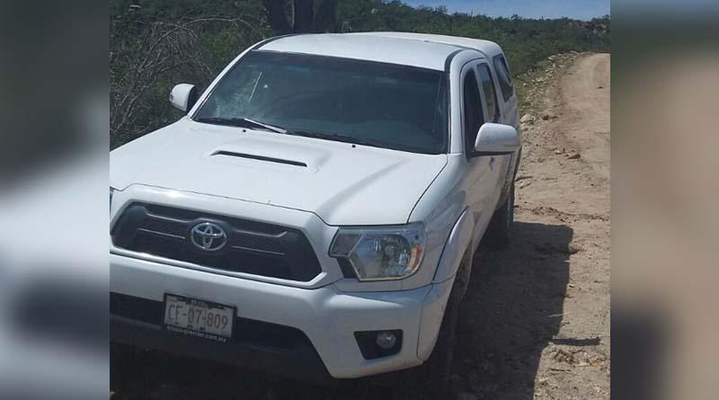 camioneta baleada 21 sep Confirma PGJE dos personas heridas a balazos relacionadas con camioneta abandonada en La Candelaria