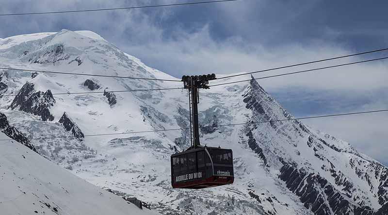 Concluye rescate de turistas de teleférico del Mont-Blanc Concluye rescate de turistas de teleférico del Mont-Blanc