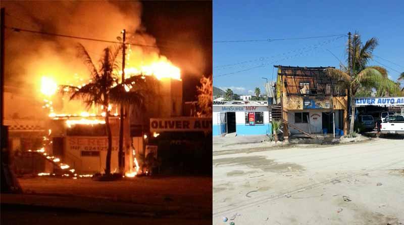 incendio 13 sep web Arde bar en la colonia El Rosarito de SJC