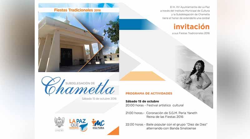 Invitan a las fiestas tradicionales de Chametla 2016 Invitan a las fiestas tradicionales de Chametla 2016