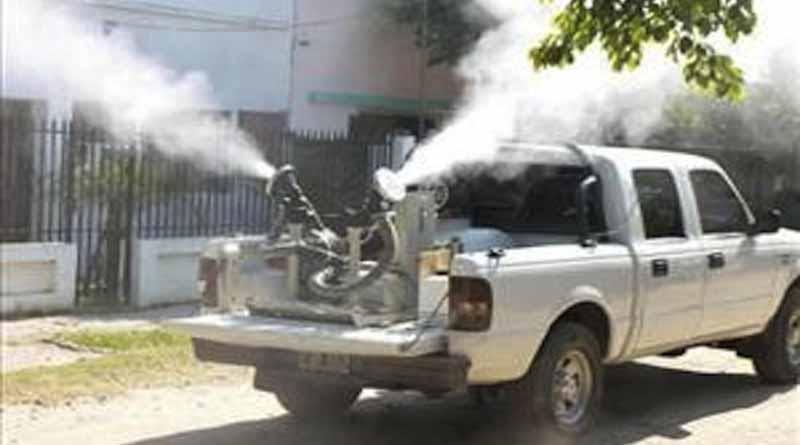 Realizan Fumigación Para Eliminar Zancudo Transmisor de Dengue, Chikungunya y Zika Realizan Fumigación Para Eliminar Zancudo Transmisor de Dengue, Chikungunya y Zika