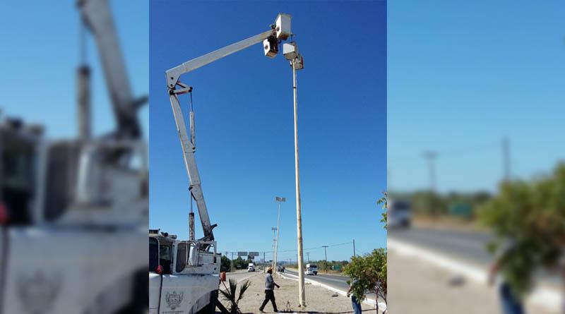 alumbradolapaz Servicios Públicos Municipales continúa con los trabajos de alumbrado y limpieza