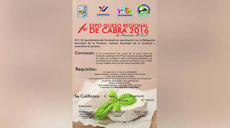 1er Expo de Queso Regional de Cabra en Fiestas de La Purísima 1er Expo de Queso Regional de Cabra en Fiestas de La Purísima