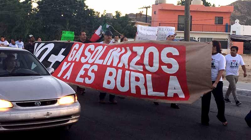 marcha csl web Los Cabos y La Paz alzan la voz contra gasolinazo de manera pacífica y sin bloqueos