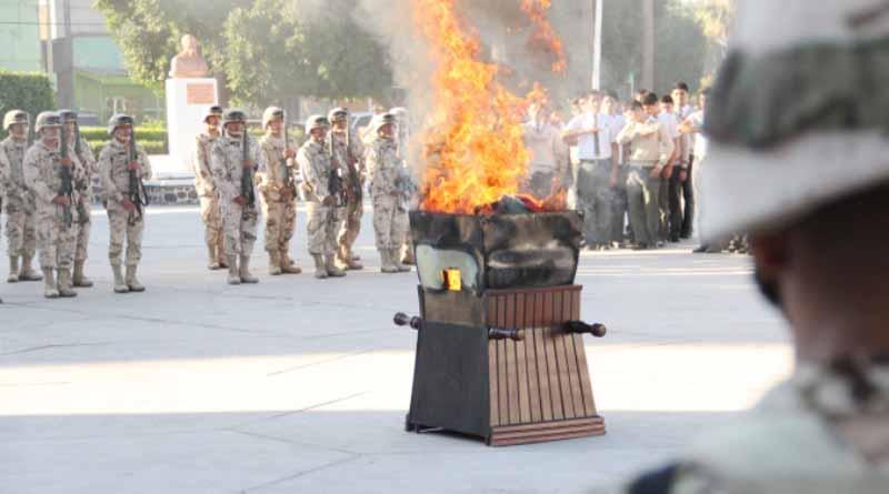Llevará a Cabo Incineración y Reposición de Bandera el CET del Mar Llevará a Cabo Incineración y Reposición de Bandera el CET del Mar