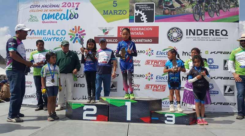 niñaciclista Nabienka García Campeona MTB en Querétaro
