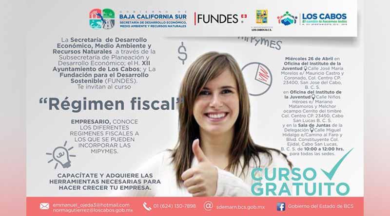 Invitan a curso gratuito régimen fiscal Invitan a curso gratuito régimen fiscal
