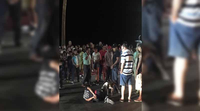 amarrado Dejan a joven amarrado de pies y manos en Malecón de La Paz