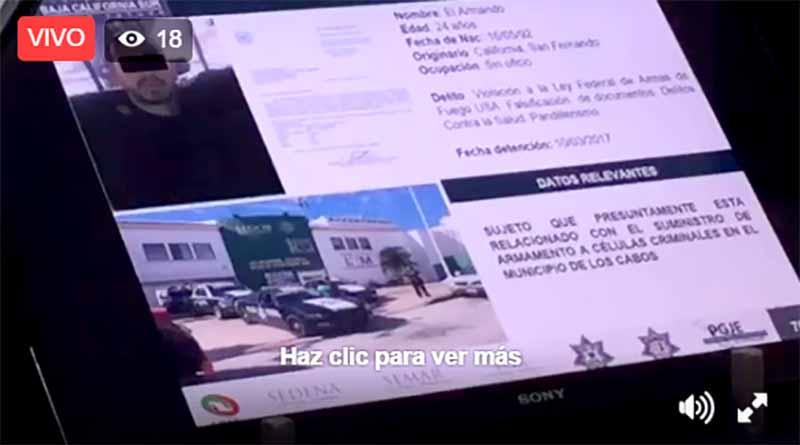 el armando 24 abril Detienen a delincuente de EU que suministraba armas a grupos criminales en Los Cabos