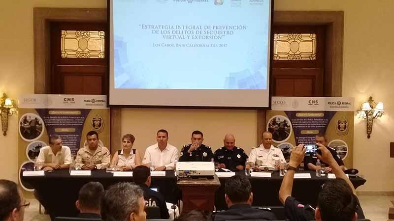 FORO PREVENCION PFP Participa XII Ayuntamiento de Los Cabos en "Foro de estrategia integral de prevención de los delitos de secuestro virtual y extorsión"