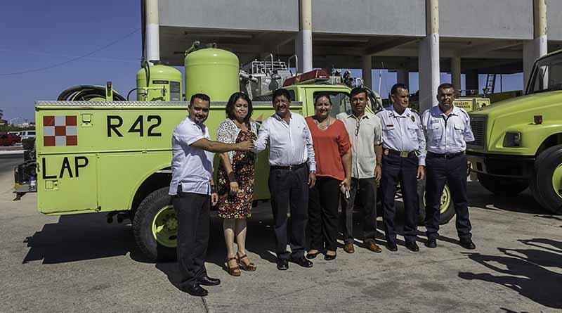 Recibe parque vehicular Bomberos de La Paz Recibe parque vehicular Bomberos de La Paz