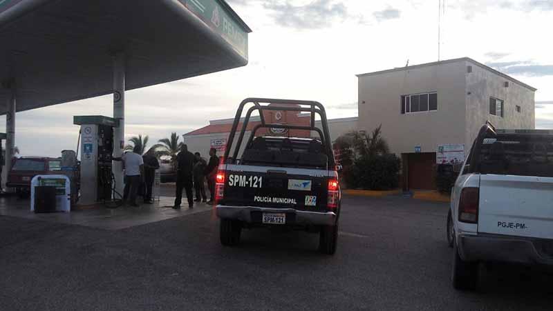 asaltogasolinera8ago Otro robo con violencia en gasolinera de La Paz