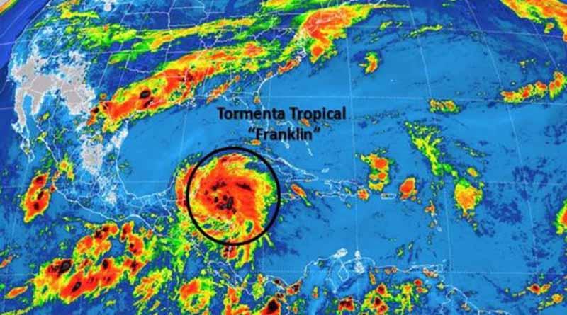Tormenta Franklin se mantiene en Quintana Roo Tormenta Franklin se mantiene en Quintana Roo