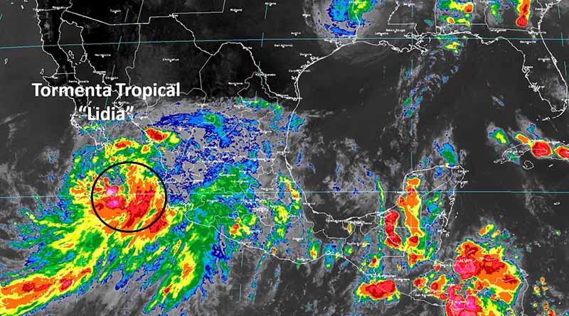 lidia 30 ago Depresión tropical alcanza categoría de tormenta tropical “Lidia”, Los Cabos en alerta amarilla