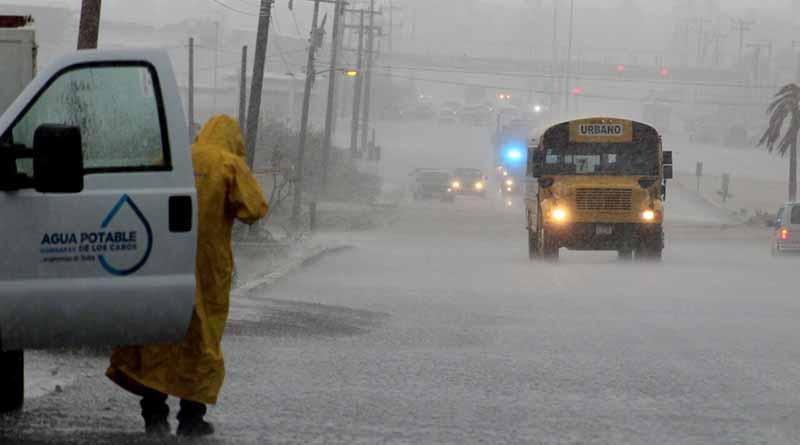 lluvias 29 ago Pronostican lluvias torrenciales desde hoy hasta el viernes en Los Cabos, autoridades se preparan