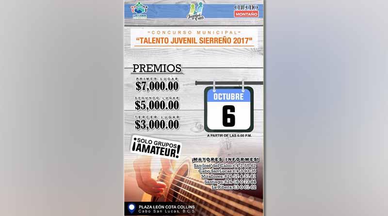 Se invita a los jóvenes a participar en el concurso municipal “Talento Juvenil Sierreño 2017” Se invita a los jóvenes a participar en el concurso municipal “Talento Juvenil Sierreño 2017”
