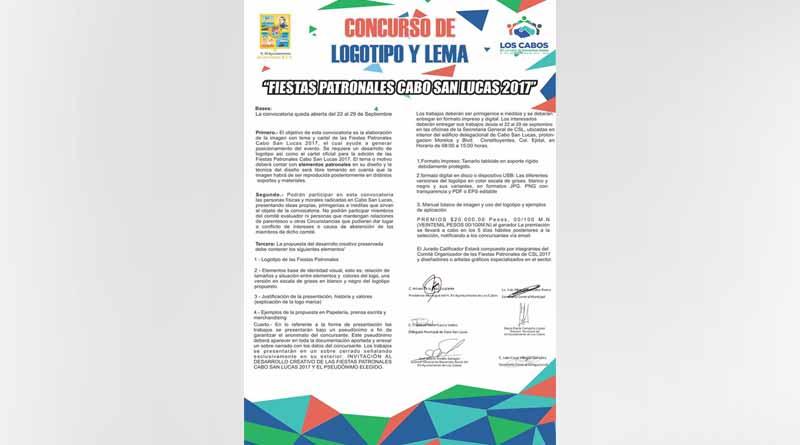 Se invita a participar en el concurso de logotipo y lema de las fiestas patronales CSL 2017 Se invita a participar en el concurso de logotipo y lema de las fiestas patronales CSL 2017