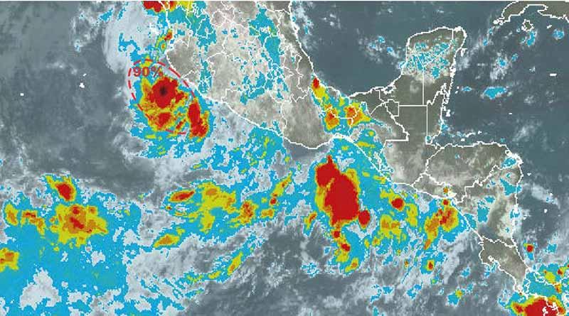depresiontropical23sep Depresión Tropical en el Pacífico con 90% para desarrollo ciclónico a 5 días