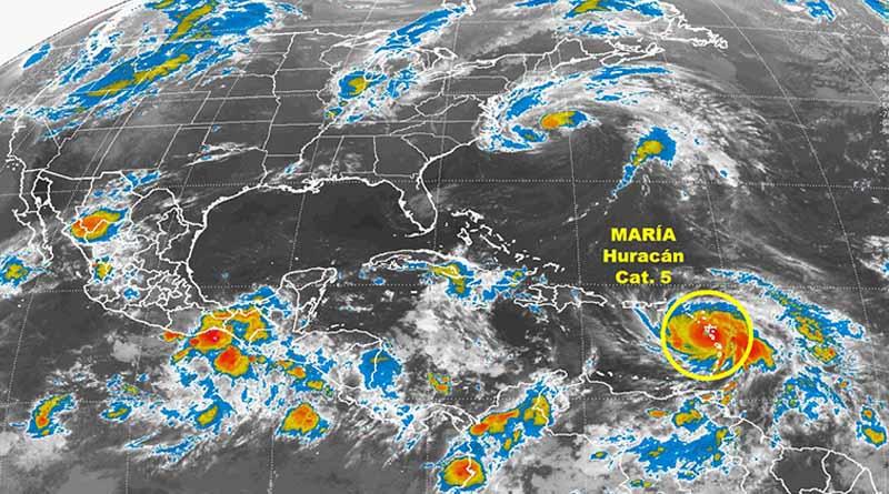 Huracán María recupera categoría cinco y se enfila a Puerto Rico Huracán María recupera categoría cinco y se enfila a Puerto Rico