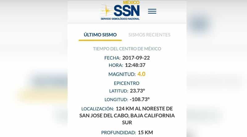 sismo22sep Registran segundo temblor en menos de 13 horas cerca de SJC