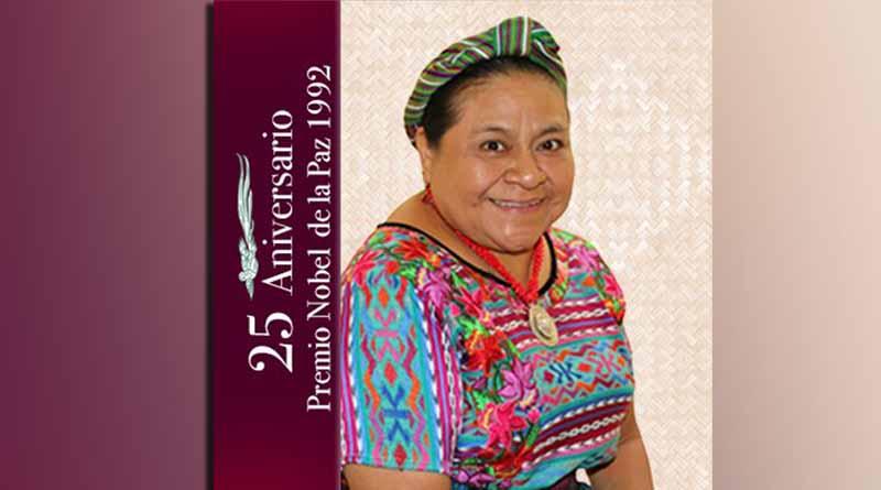 Con música de mariachi, Rigoberta Menchú celebra 25 años de Premio Nobel Con música de mariachi, Rigoberta Menchú celebra 25 años de Premio Nobel