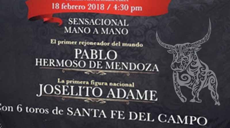 Presentan Corrida Extraordinaria con Hermoso de Mendoza y Joselito Adame Presentan Corrida Extraordinaria con Hermoso de Mendoza y Joselito Adame