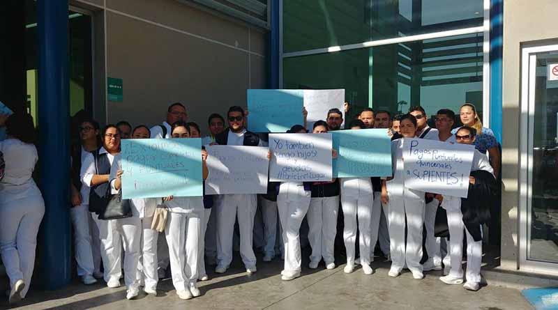 enfermerosparo Enfermeros suplentes del Salvatierra reclaman derechos laborales y pagos puntuales