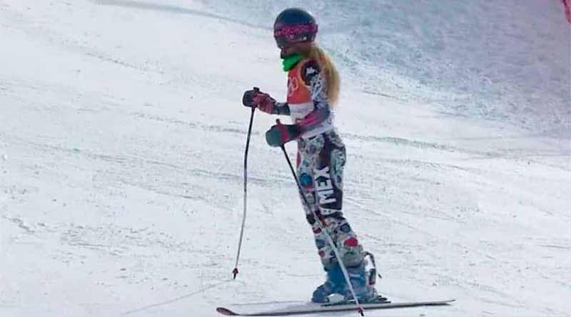 Mexicana Sarah Schleper resbala y termina sueño en Juegos Olímpicos de Invierno Mexicana Sarah Schleper resbala y termina sueño en Juegos Olímpicos de Invierno