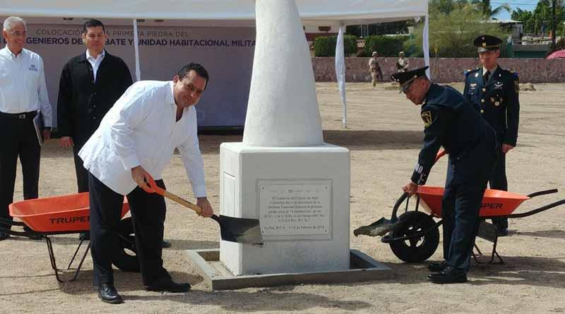 primerapiedra Inician obras de Unidad Militar de Ingenieros de Combate