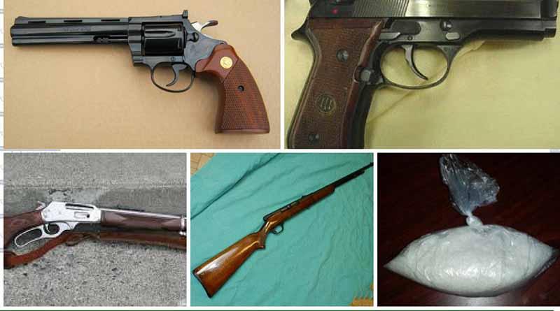 armasaseguradas Aseguró Policía Ministerial a 4 personas, armas de fuego y drogas en Santa Rosalía