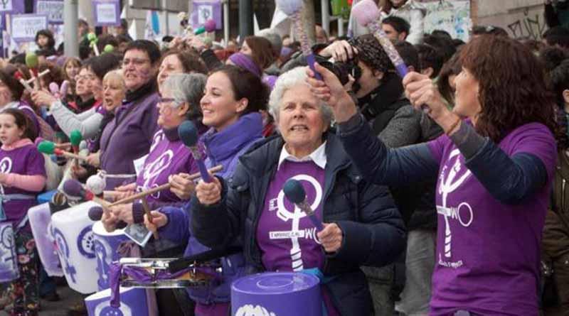 Paros laborales y movilizaciones en Día de la Mujer en España Paros laborales y movilizaciones en Día de la Mujer en España
