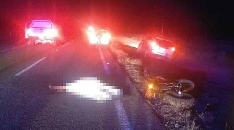 motociclistamuerto Muere motociclista por choque en carretera La Paz-Insurgentes