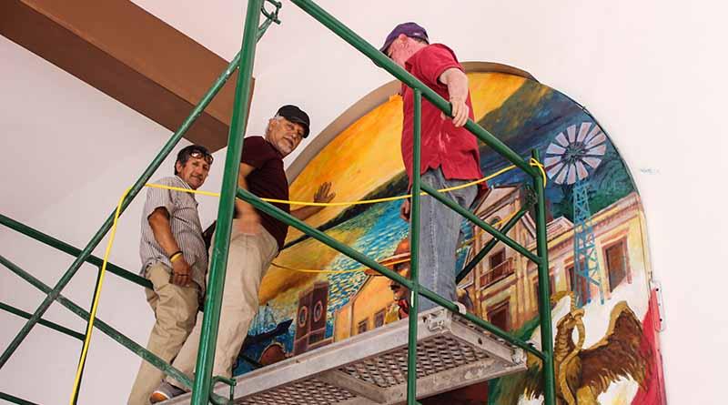 Realiza Instituto de Cultura restauración de mural Realiza Instituto de Cultura restauración de Mural