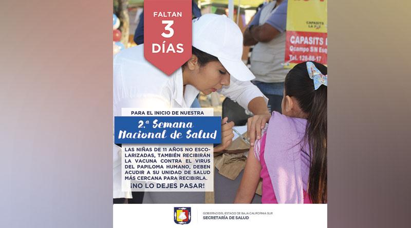 Este lunes inicia en BCS La II Semana Nacional de salud Este lunes inicia en BCS La II Semana Nacional de salud