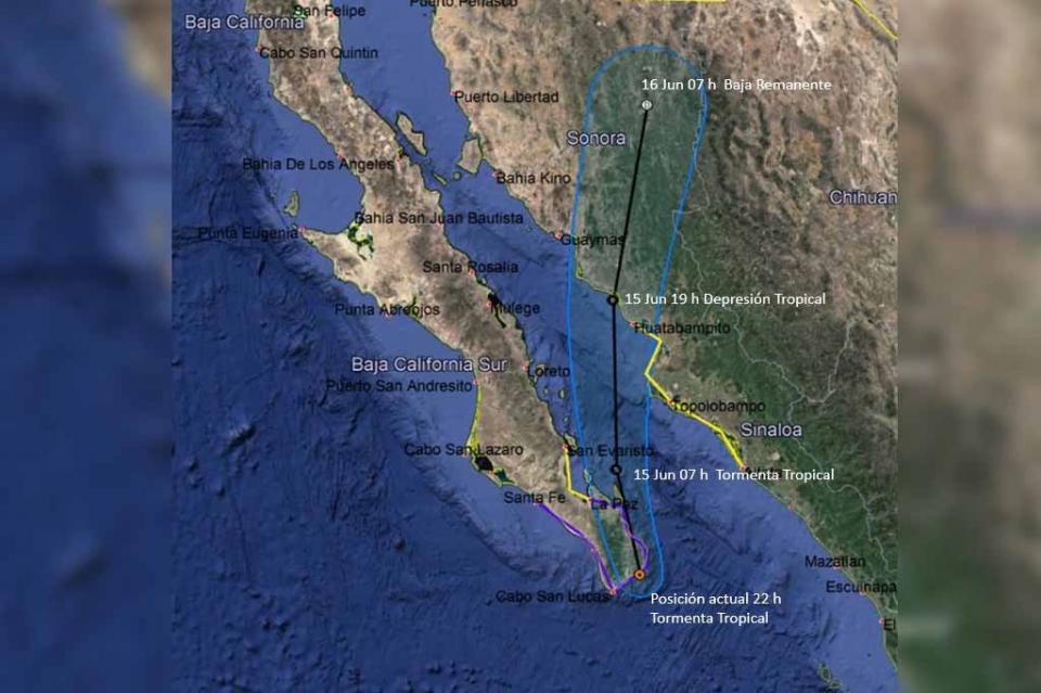 bud9 No habrá impacto directo de Bud a Los Cabos, pero continúa suspensión de clases para mañana