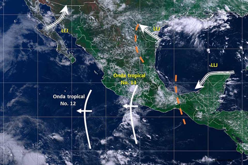 Onda tropical 13 mantendrá sus efectos en el occidente del país Onda tropical 13 mantendrá sus efectos en el occidente del país