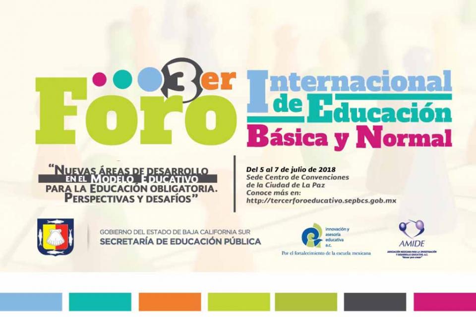 Participarán más de cinco mil docentes en el Tercer Foro Internacional de Educación Básica y Normal: SEP Participarán más de cinco mil docentes en el Tercer Foro Internacional de Educación Básica y Normal: SEP