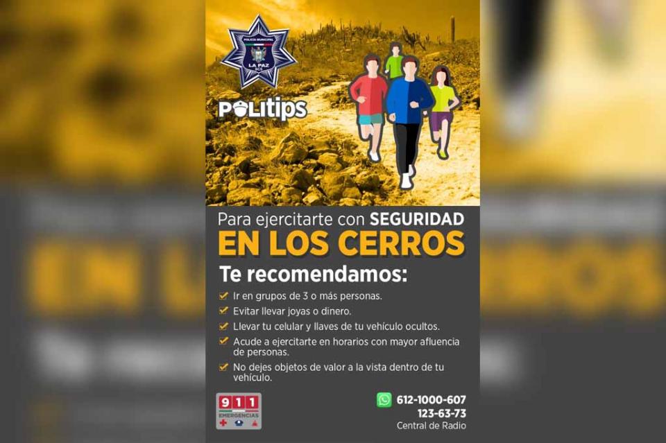 cerro Implementarán vigilancia en rutas de senderismo en cerro Atravesado