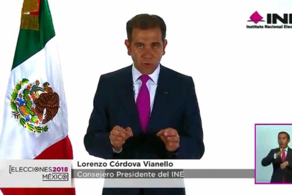 ine Conteo Rápido señala clara tendencia en favor de López Obrador