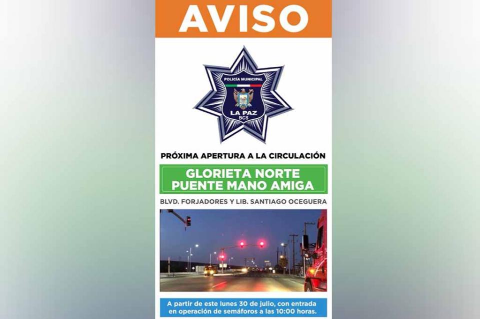 Apertura de la glorieta norte puente mano amiga Apertura de la glorieta norte puente mano amiga