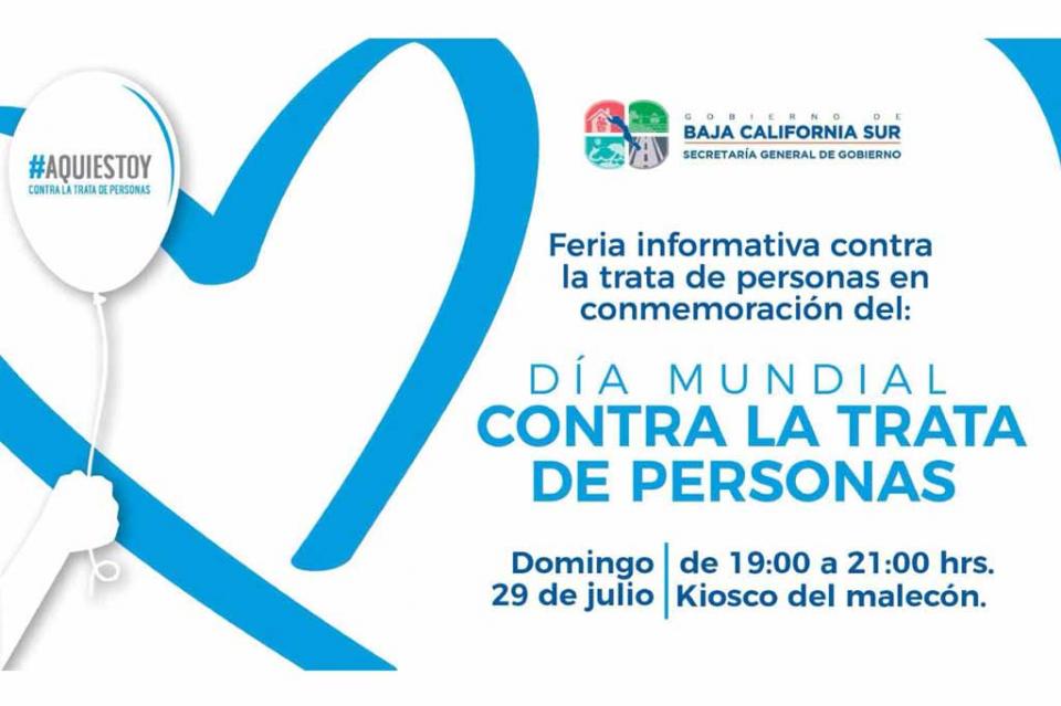 se suma Se suma BCS a la conmemoración del Día Mundial Contra la Trata de Personas