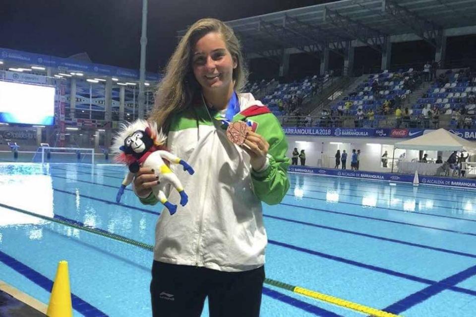 Contenta por la medalla y el pase a los panamericanos; Anderson Contenta por la medalla y el pase a los panamericanos; Anderson