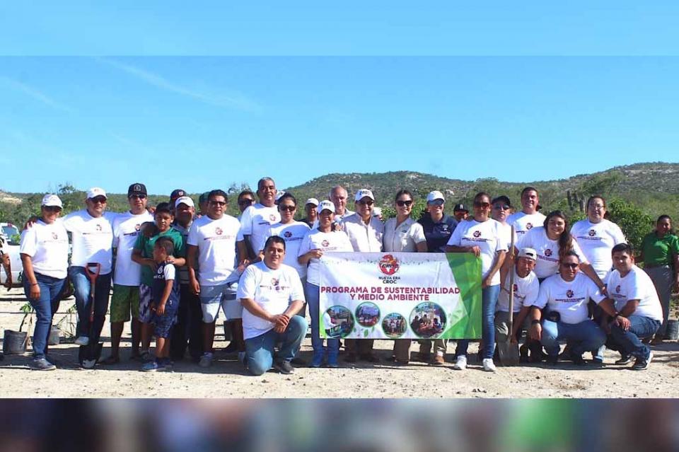 croc27ago Con campaña de reforestación, la CROC lucha contra el calentamiento global