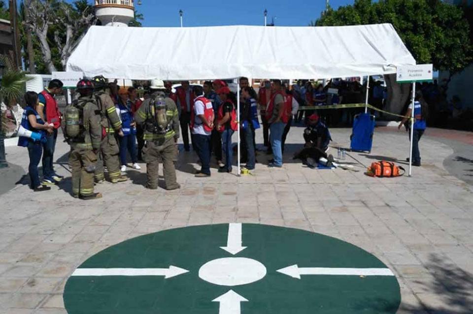 Participará BCS en macrosimulacro de sismo Participará BCS en macrosimulacro de sismo